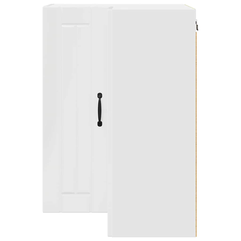 Kitchen Wall Cabinet High Gloss White 57 x 57 x 80 cm