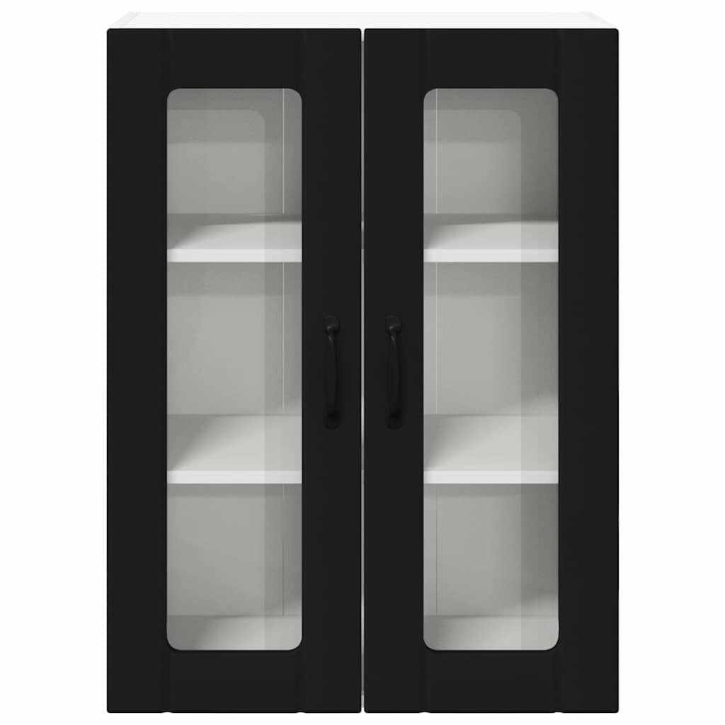Kitchen Wall Cabinet Black 60 x 31 x 80 cm Engineered Wood