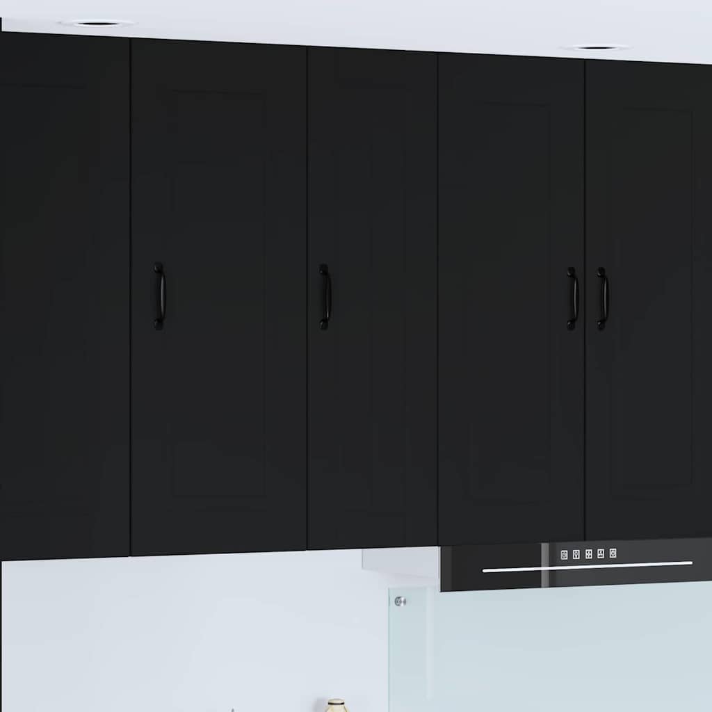Kitchen Wall Cabinet Black 30 x 31 x 100 cm Engineered Wood