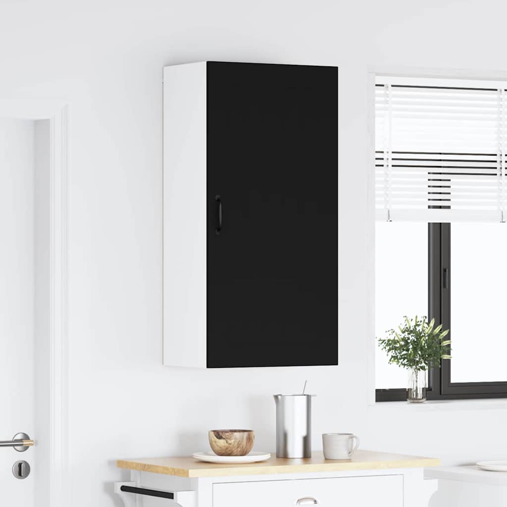 Kitchen Wall Cabinet Black 50 x 31 x 100 cm Engineered Wood