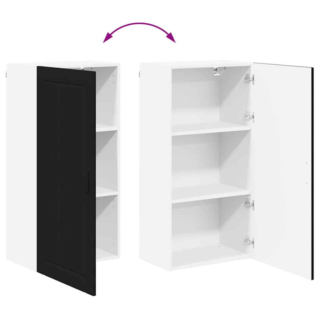 Kitchen Wall Cabinet Black 50 x 31 x 100 cm Engineered Wood