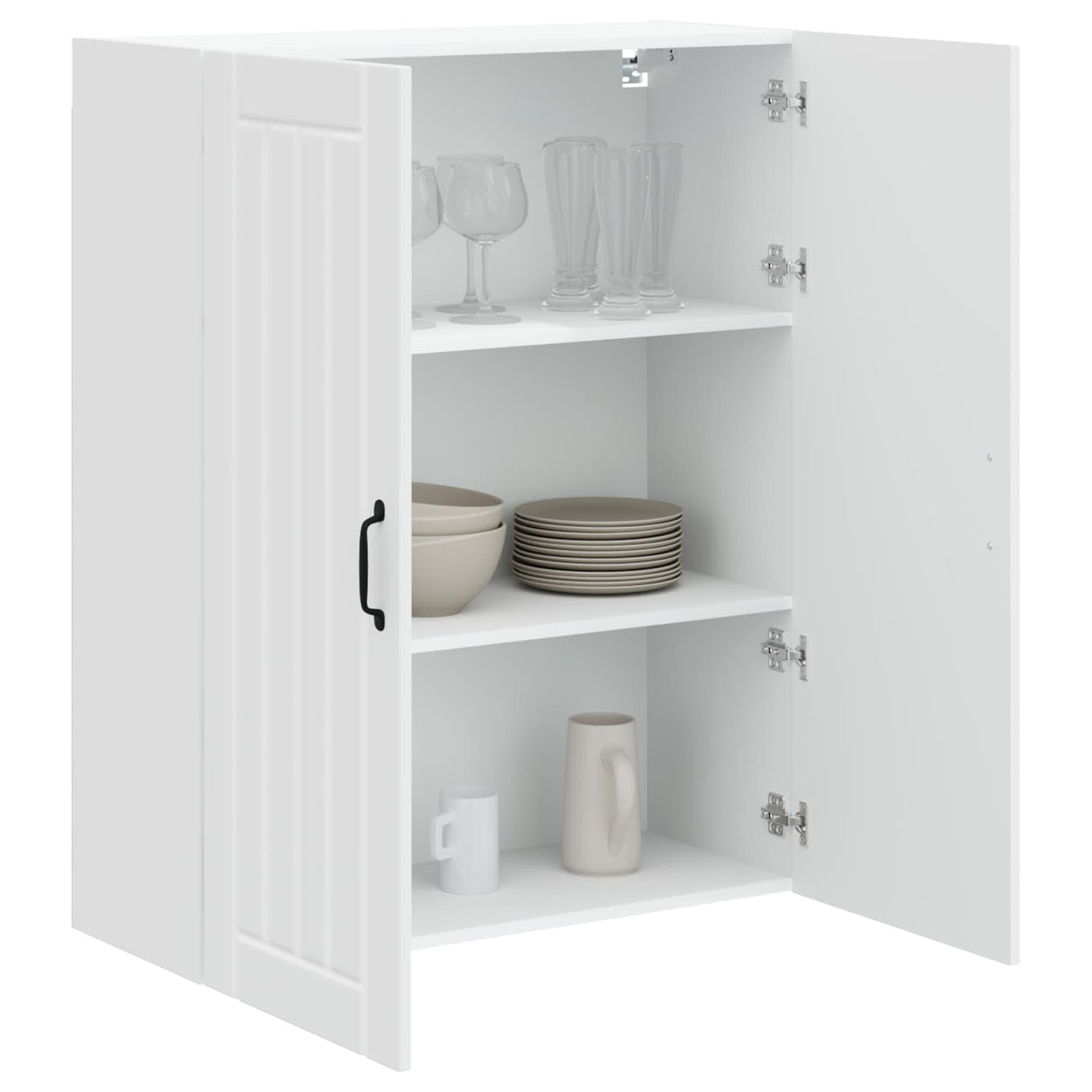 Wall Cabinet LUCCA White 80 x 31 x 100 cm Engineered Wood