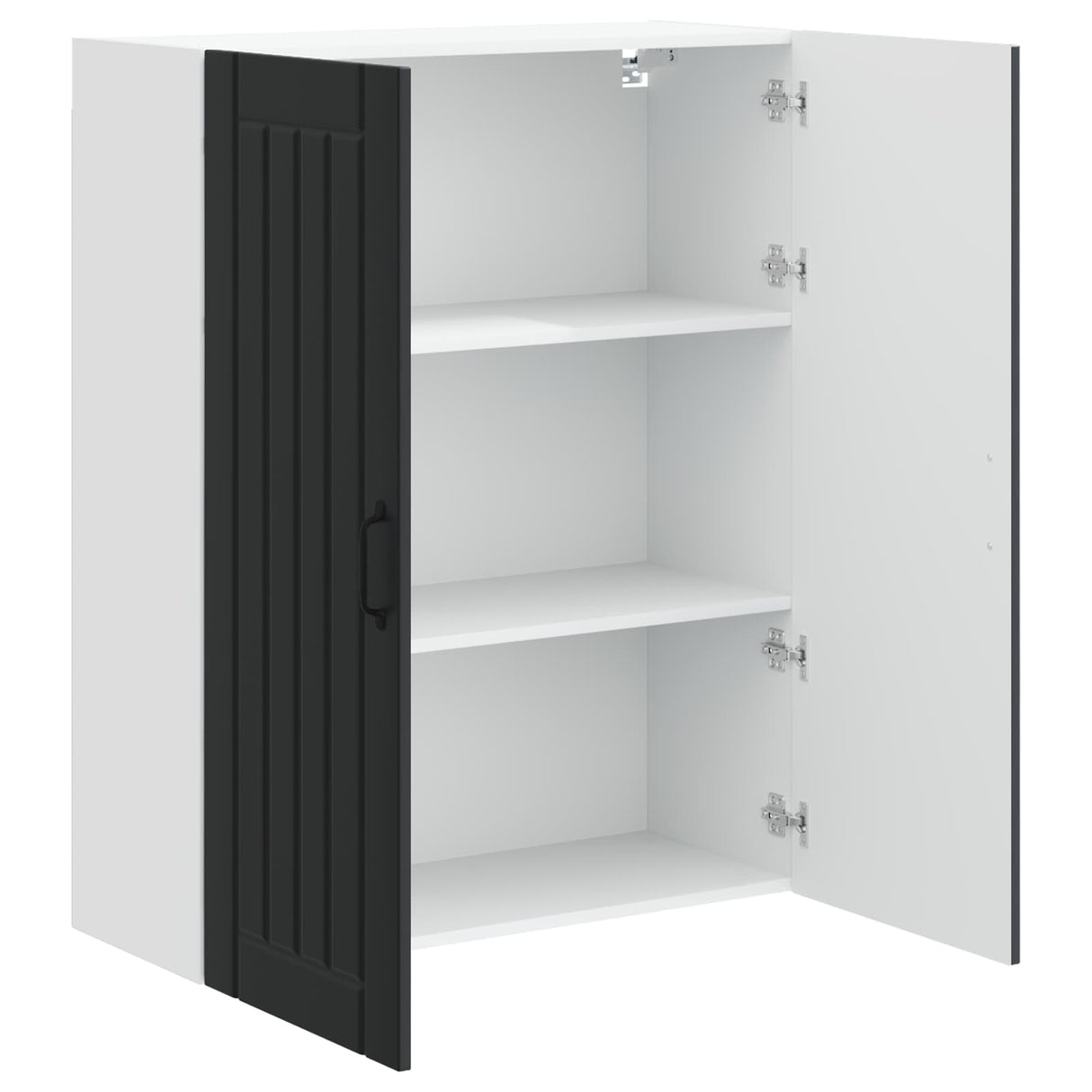 Wall Cabinet LUCCA Black 80 x 31 x 100 cm Engineered Wood