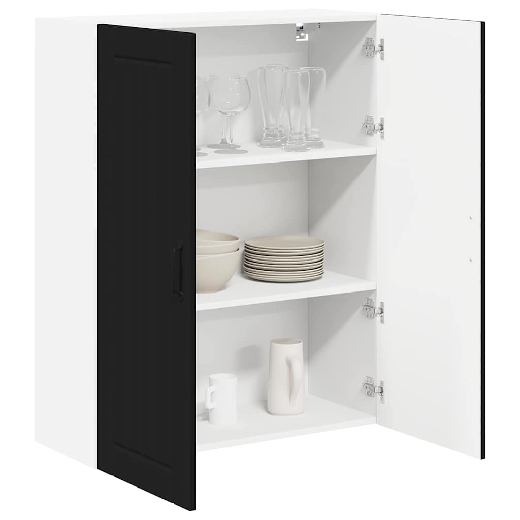 Kitchen Wall Cabinet Black 80 x 31 x 100 cm Engineered Wood