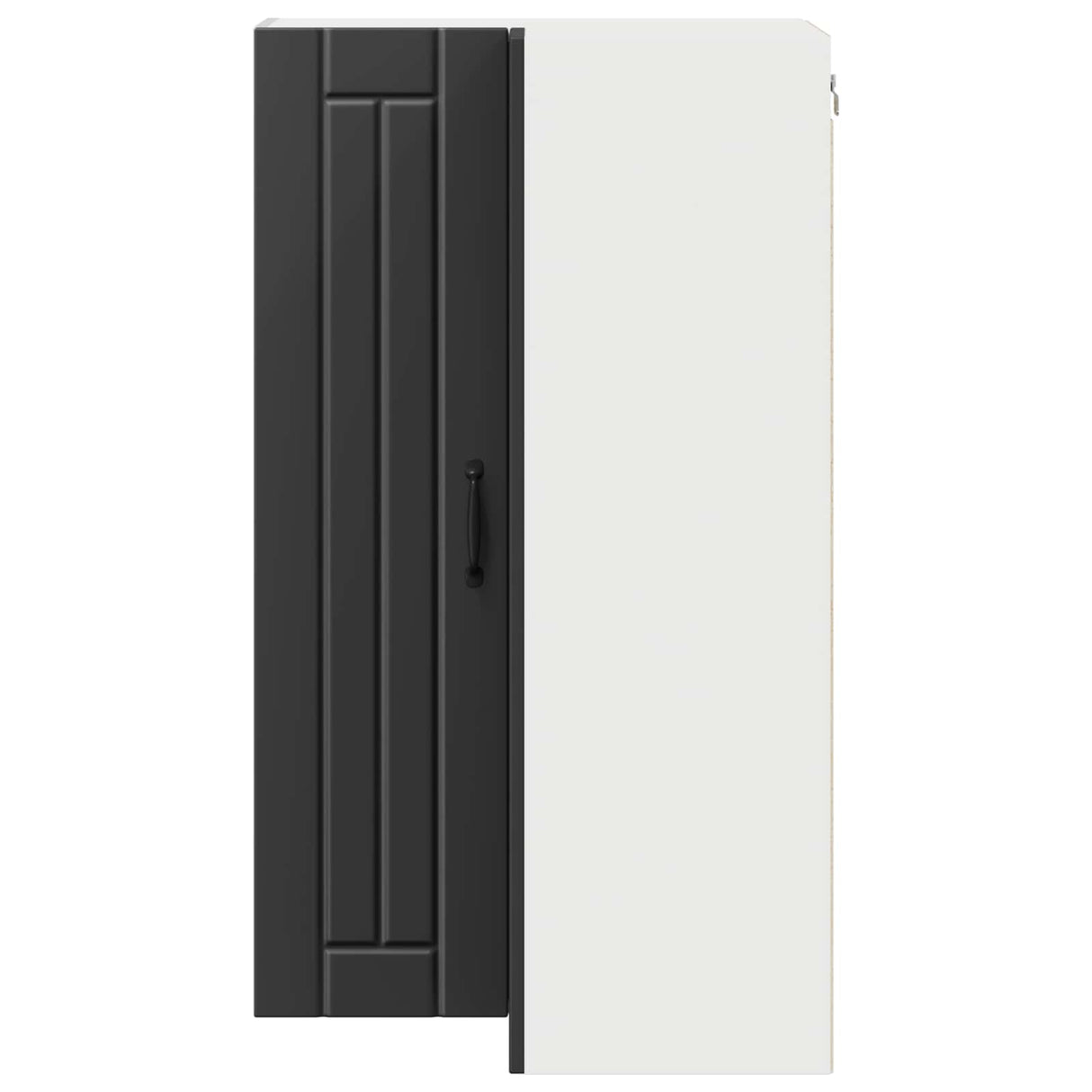Wall Corner Cabinet LUCCA Black 57 x 57 x 100 cm