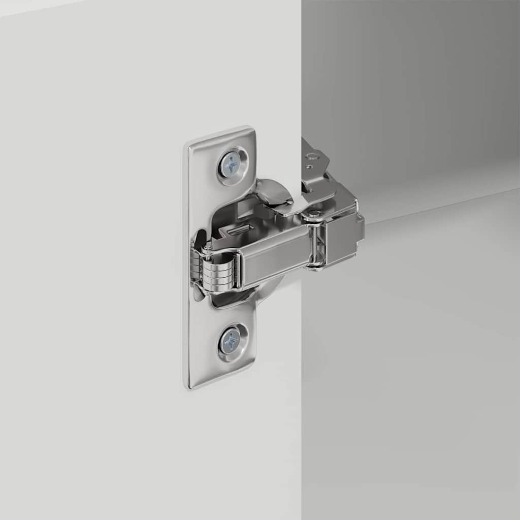 Kitchen Wall Cabinet High Gloss White 57 x 57 x 100 cm