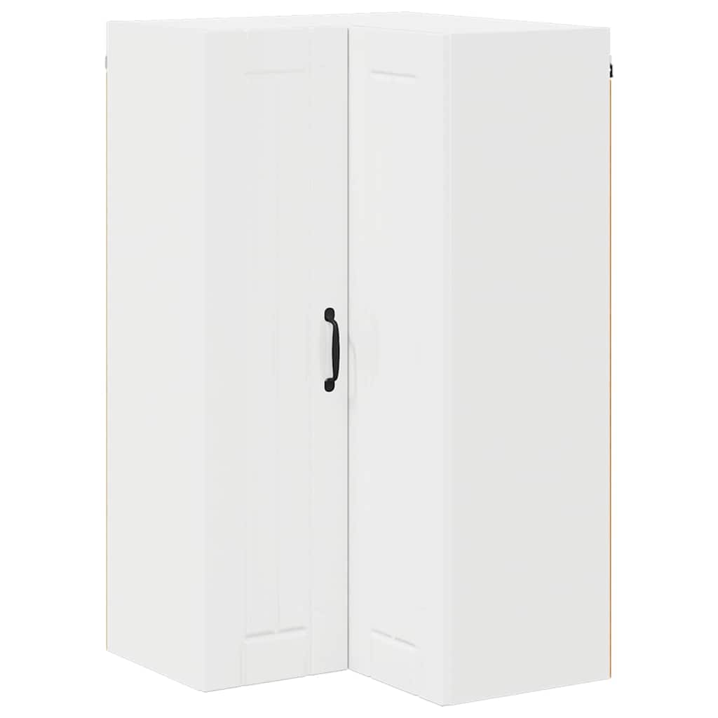 Kitchen Wall Cabinet High Gloss White 57 x 57 x 100 cm