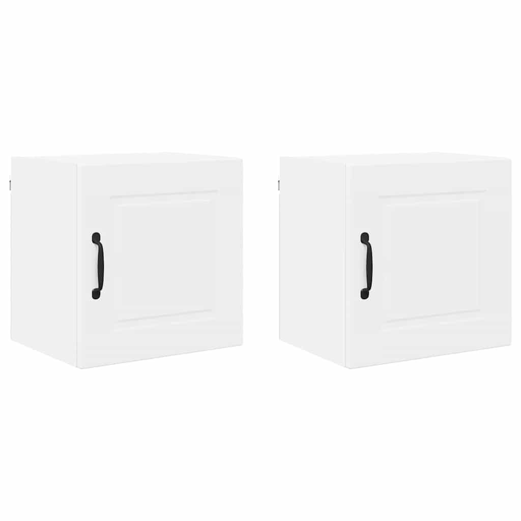 Kitchen Wall Cabinet with Shelf 2 pcs White 40 x 31 x 40 cm