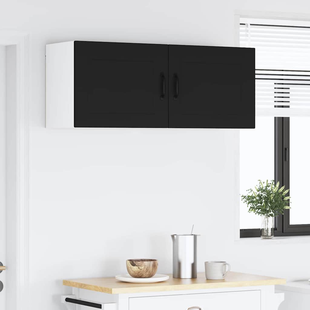 Kitchen Wall Cabinet with Shelf 2 pcs Black 50 x 31 x 40 cm