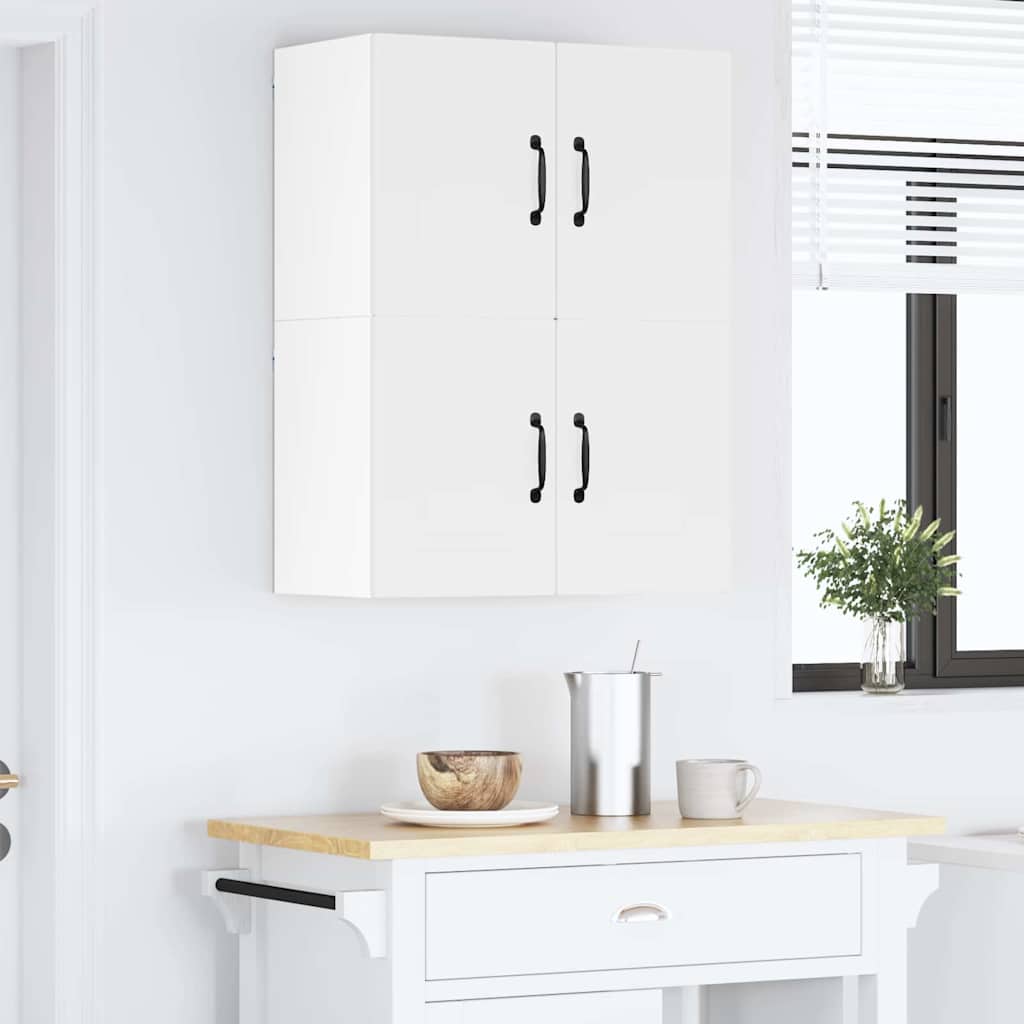 Kitchen Wall Cabinet with Shelf 2 pcs White 60 x 31 x 40 cm