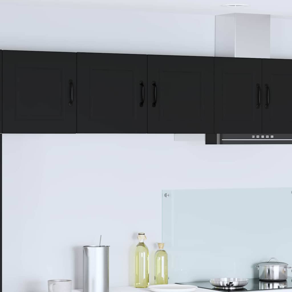 Kitchen Wall Cabinet Black 80 x 31 x 40 cm Engineered Wood