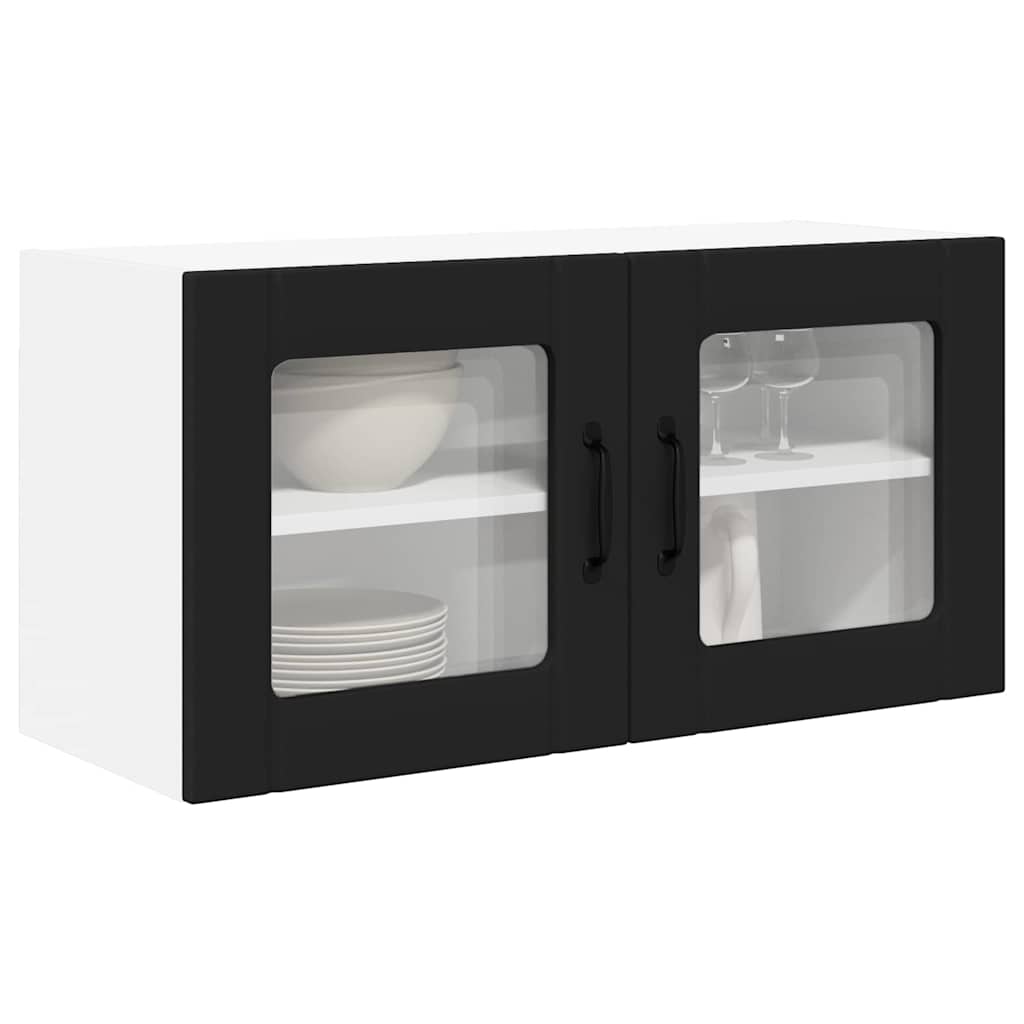 Kitchen Wall Cabinet Black 80 x 31 x 40 cm Engineered Wood