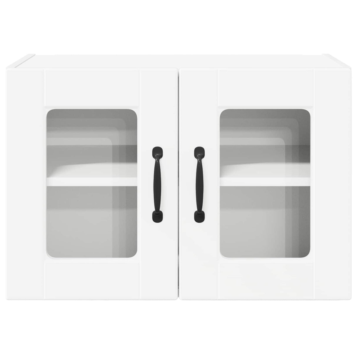 Wall Glass Cabinet PORTO 2 pcs White 60 x 31 x 40 cm