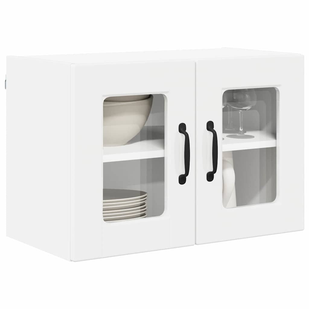 Kitchen Wall Cabinet with Door High Gloss White 60 x 31 x 40 cm