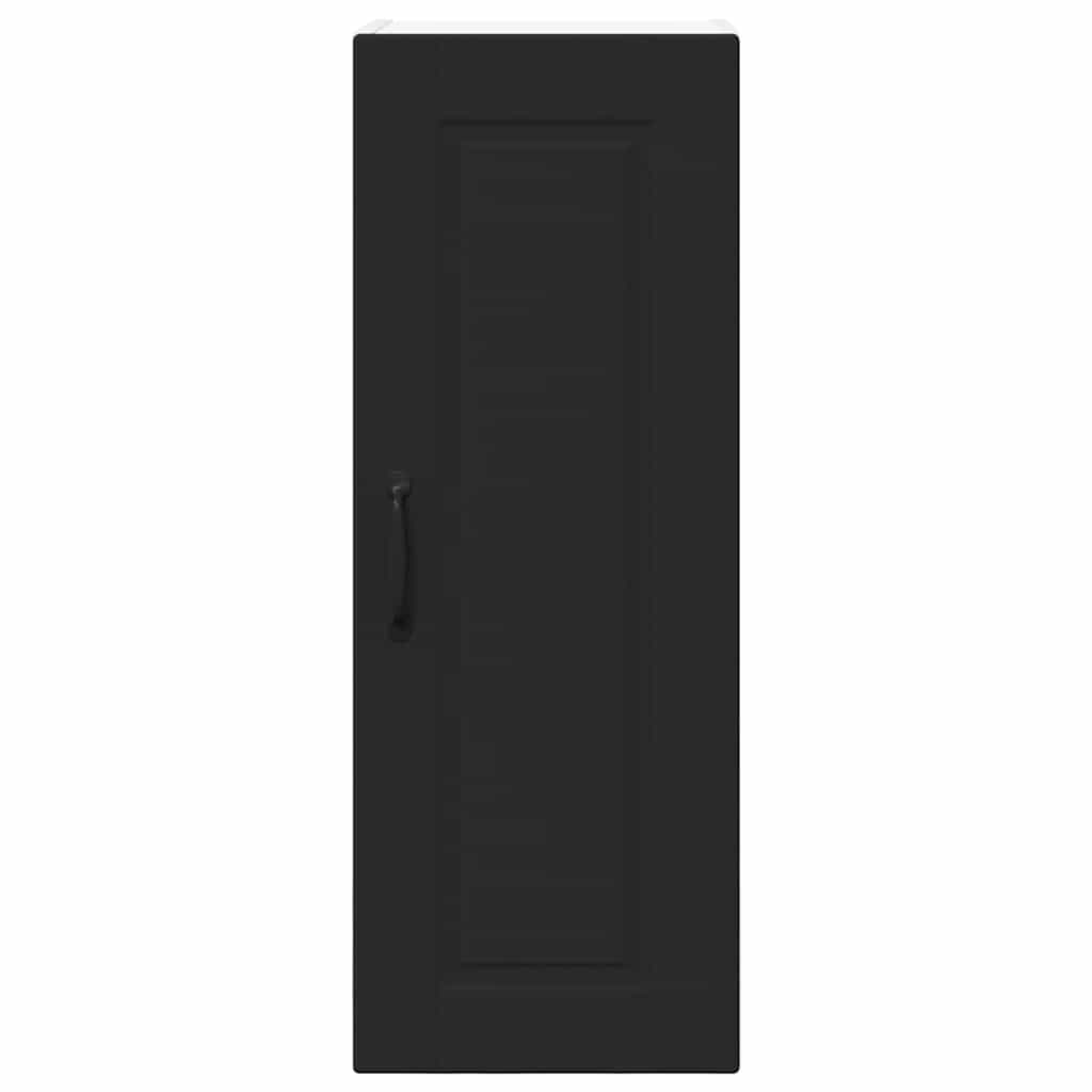 Kitchen Wall Cabinet Black 30 x 31 x 80 cm Engineered Wood