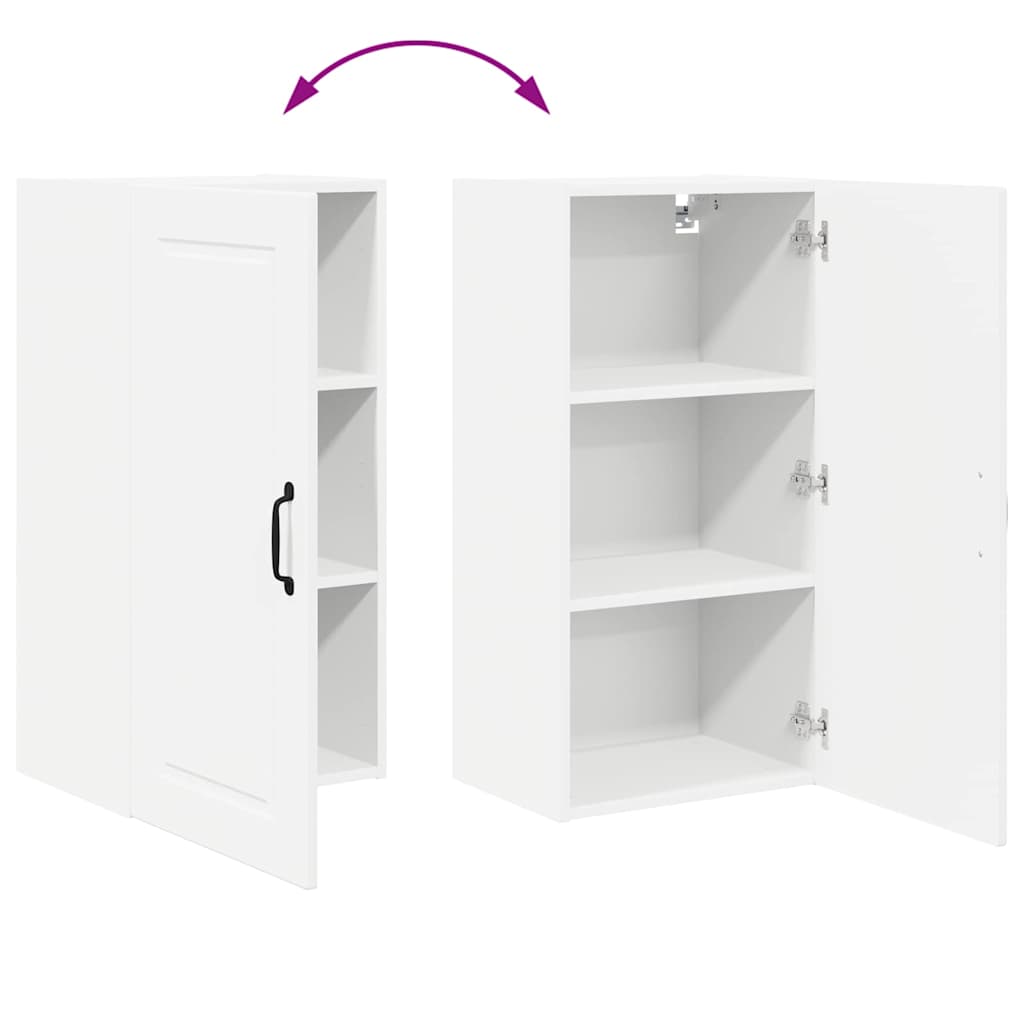 Kitchen Wall Cabinet White 40 x 31 x 80 cm Engineered Wood
