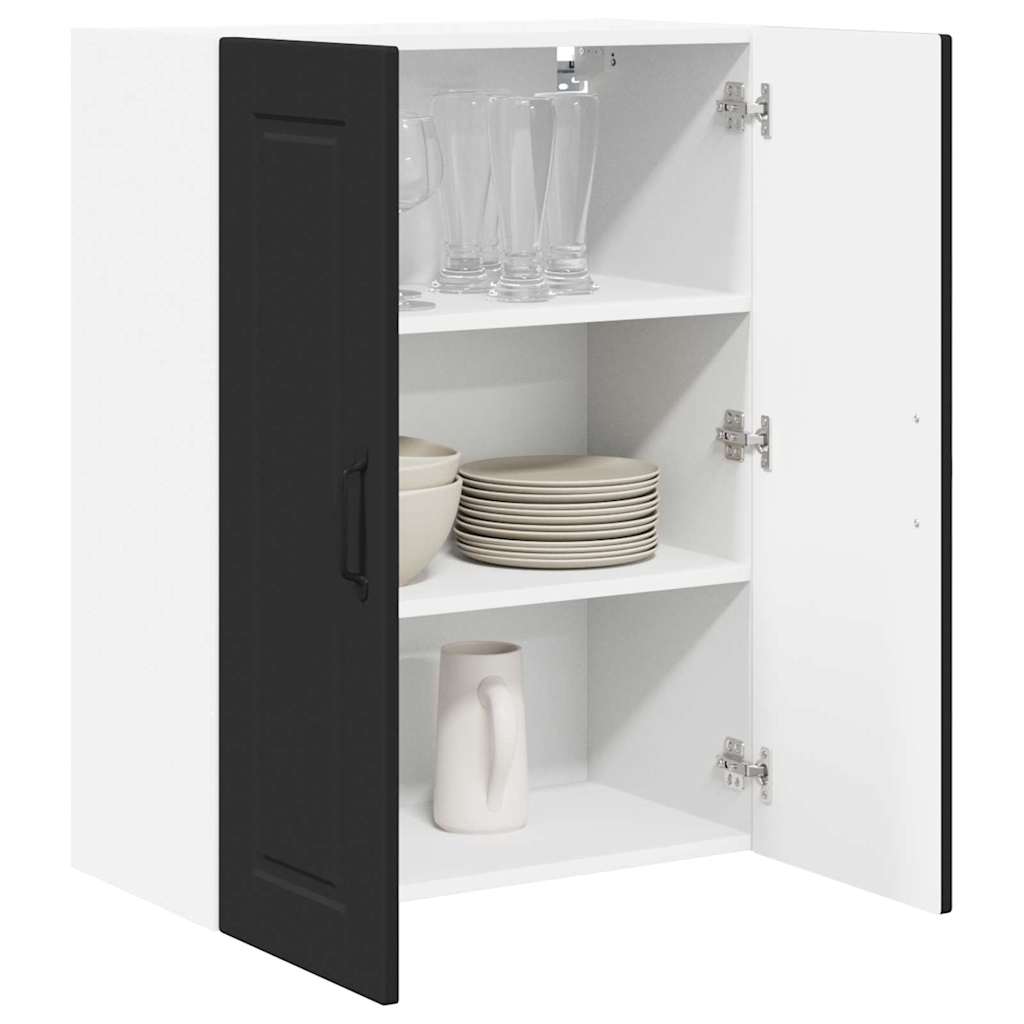 Kitchen Wall Cabinet Black 60 x 31 x 80 cm Engineered Wood
