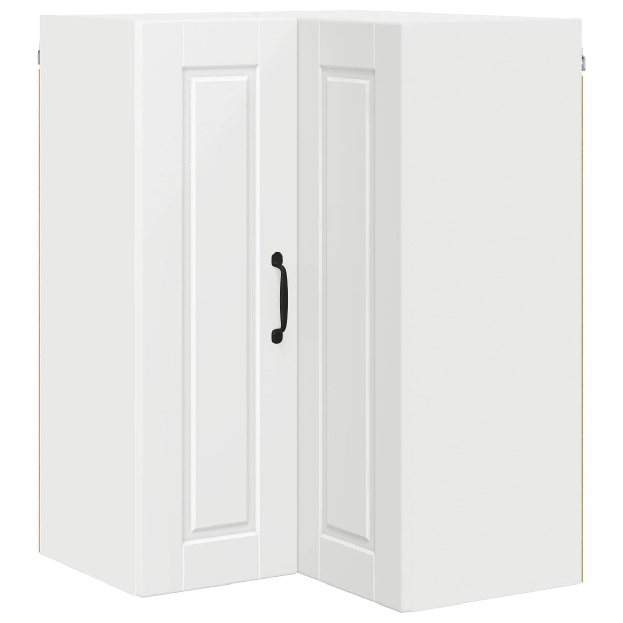 Wall Corner Cabinet PORTO White 57 x 57 x 80 cm Engineered Wood