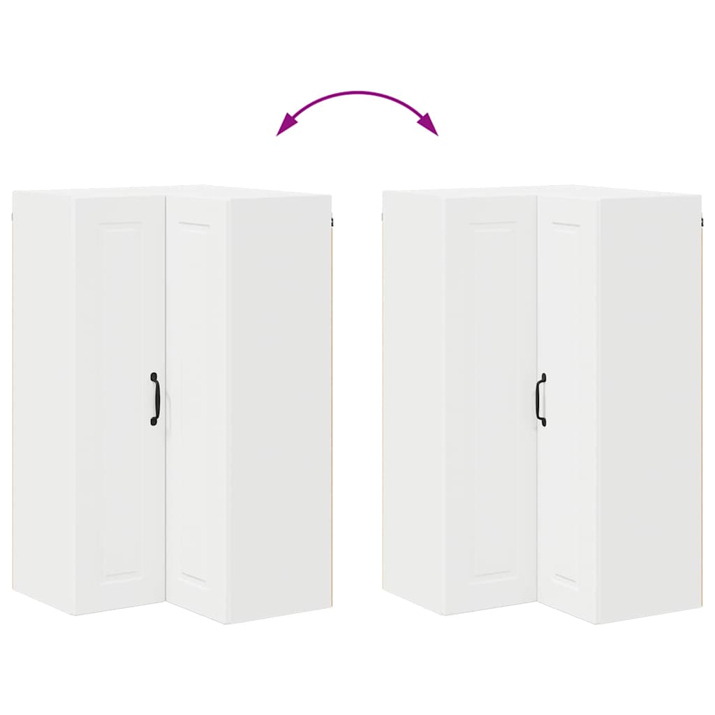 Kitchen Wall Cabinet White 57 x 57 x 100 cm Engineered Wood