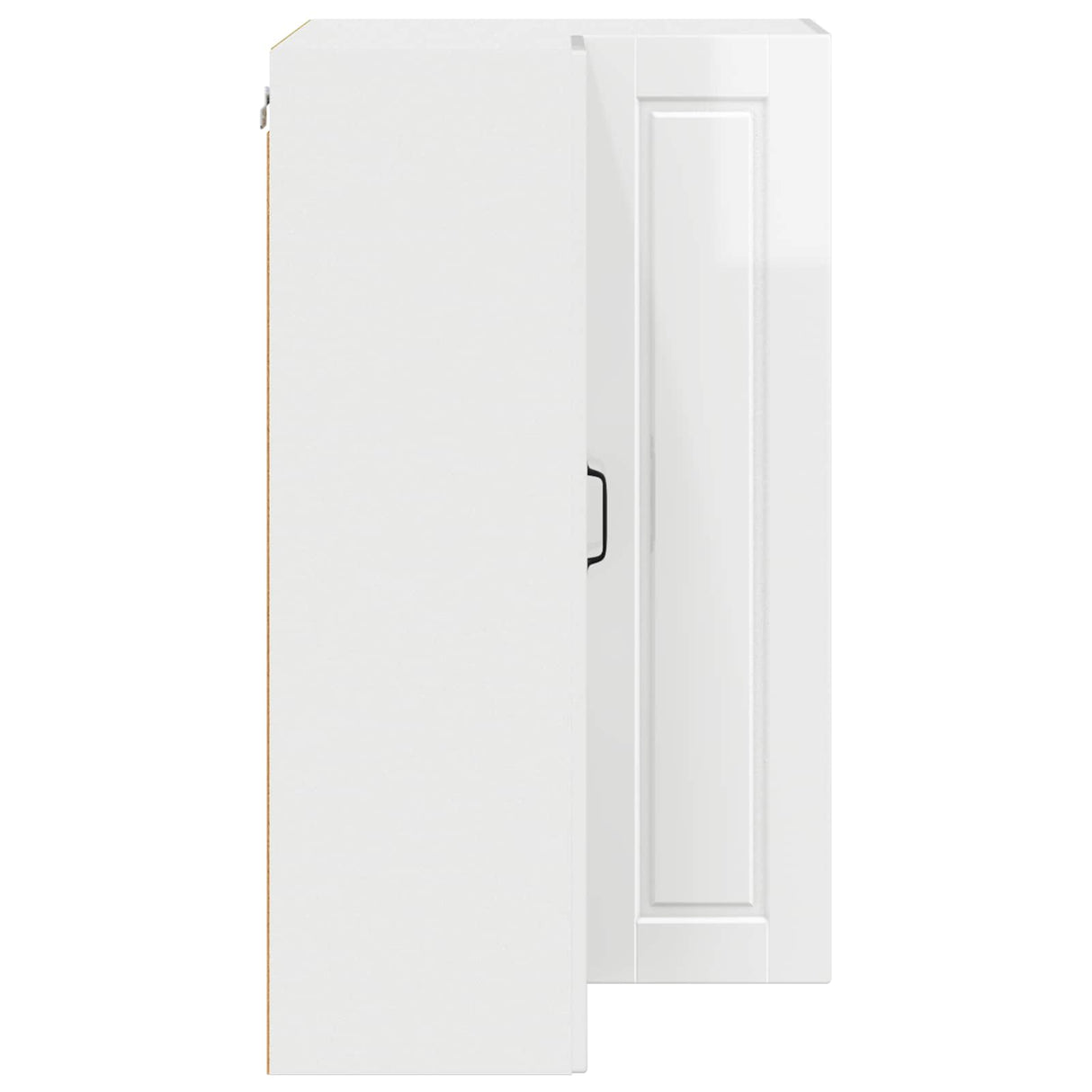 Wall Corner Cabinet PORTO High Gloss White 57 x 57 x 100 cm