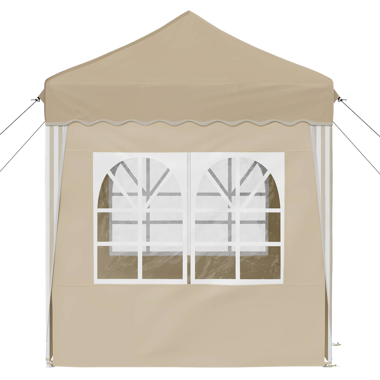 Pop-up Party Tent 195 x 195 x 245 cm Cream Oxford Fabric