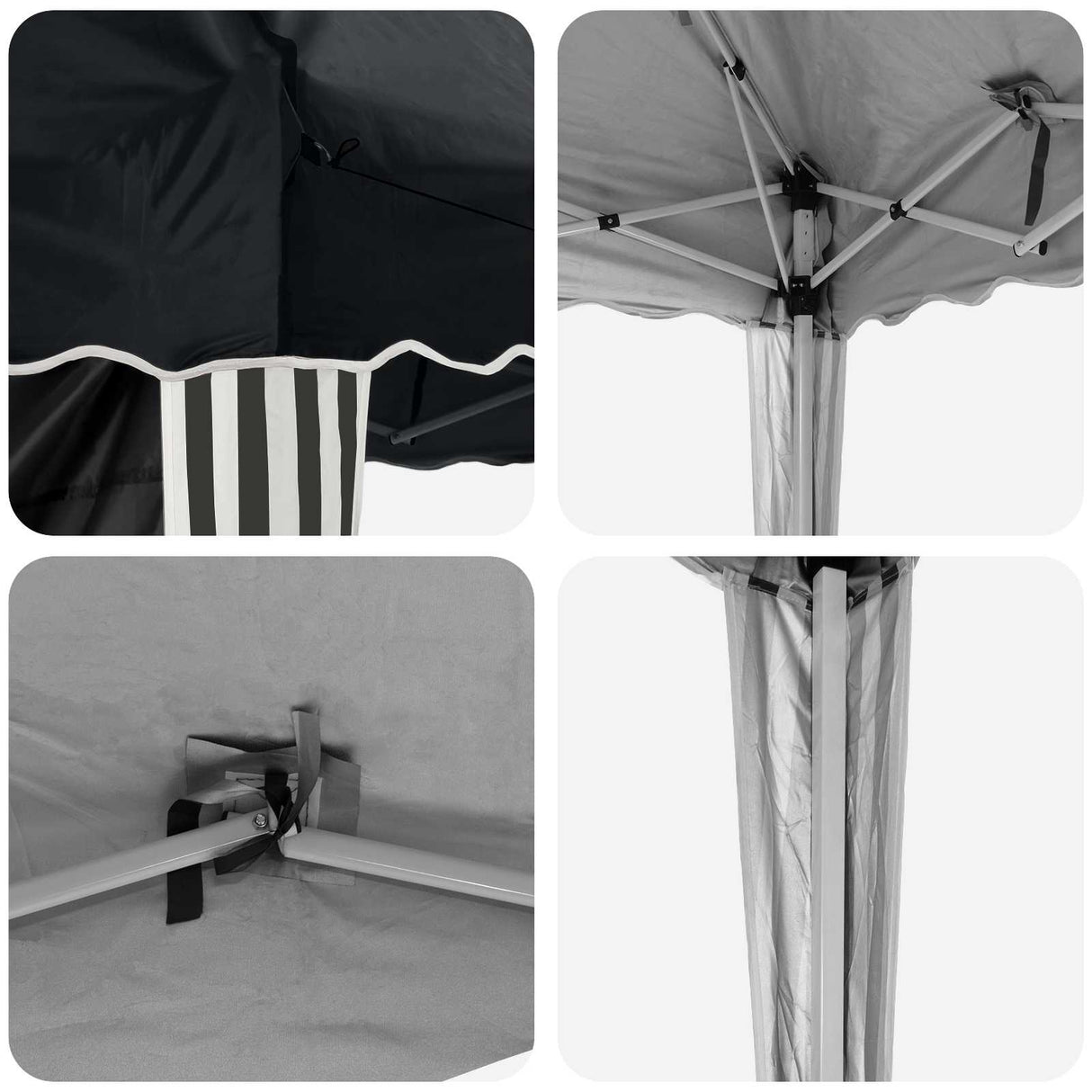 Pop-up Party Tent 575 x 289 x 245 cm Antracite