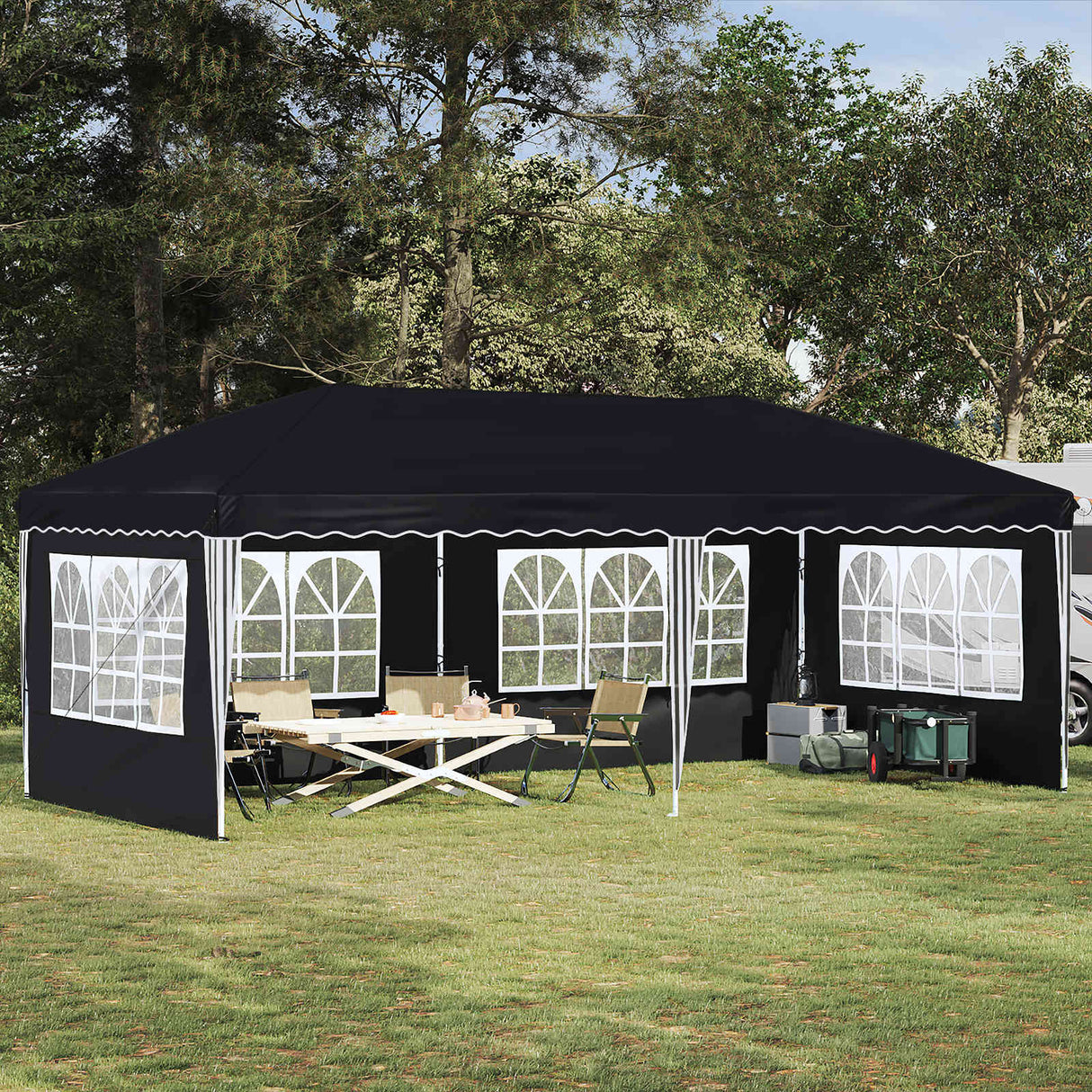 Pop-up Party Tent 575 x 289 x 245 cm Antracite