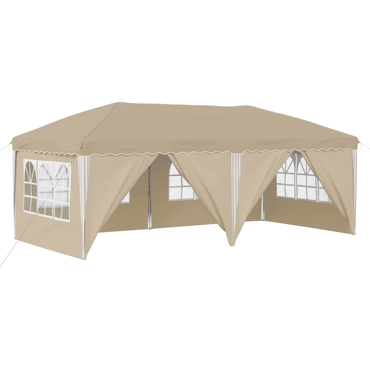 Pop-up Party Tent 575 x 288 x 245 cm Cream