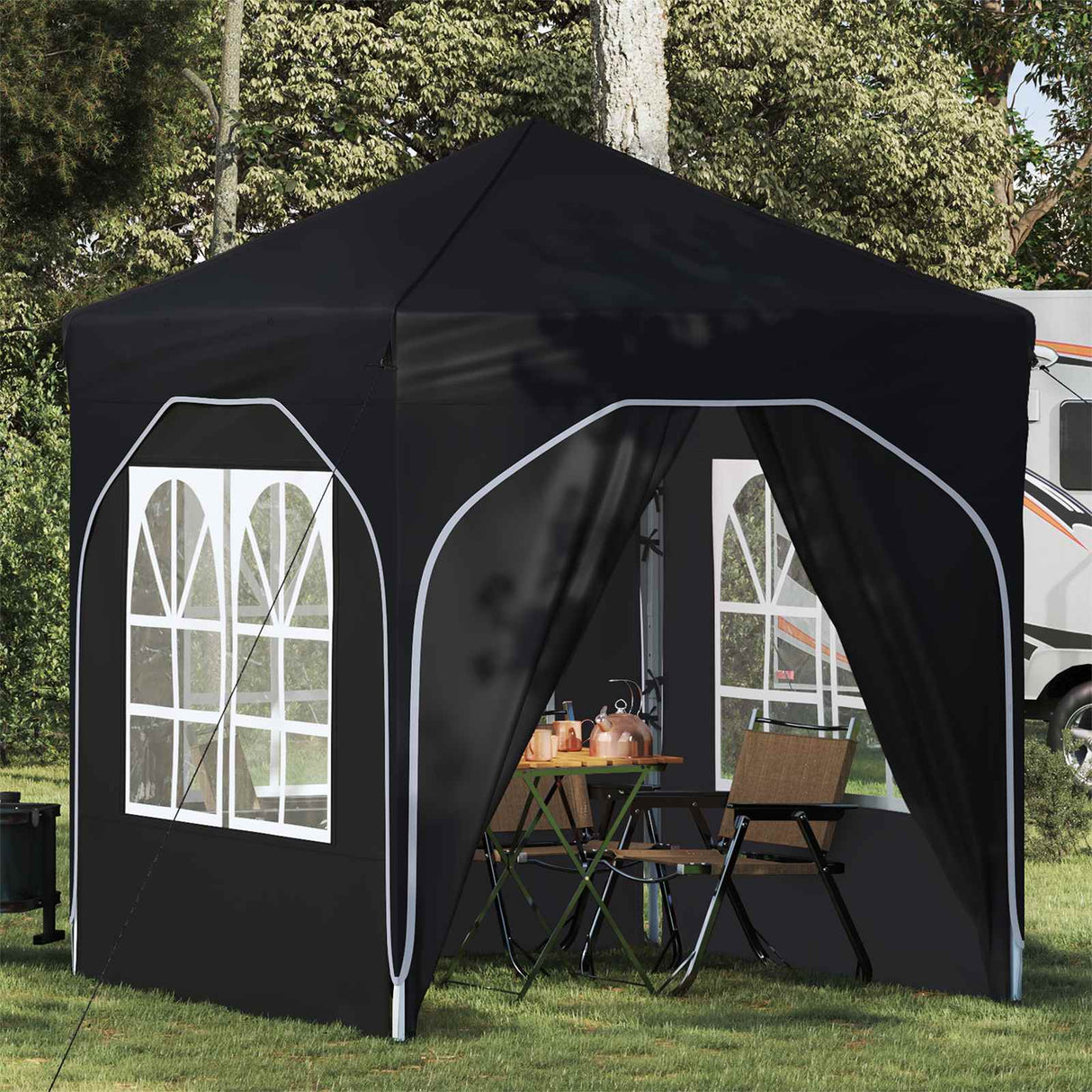 Pop-up Party Tent 192 x 192 x 245 cm Antracite