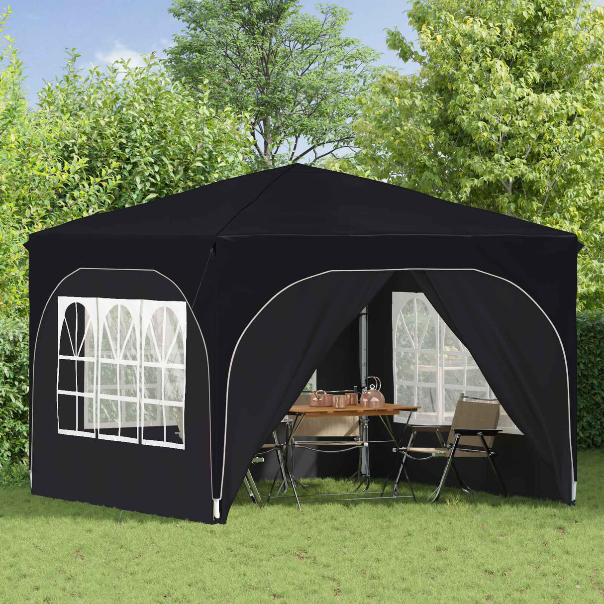 Pop-up Party Tent 290 x 290 x 245 cm Antracite