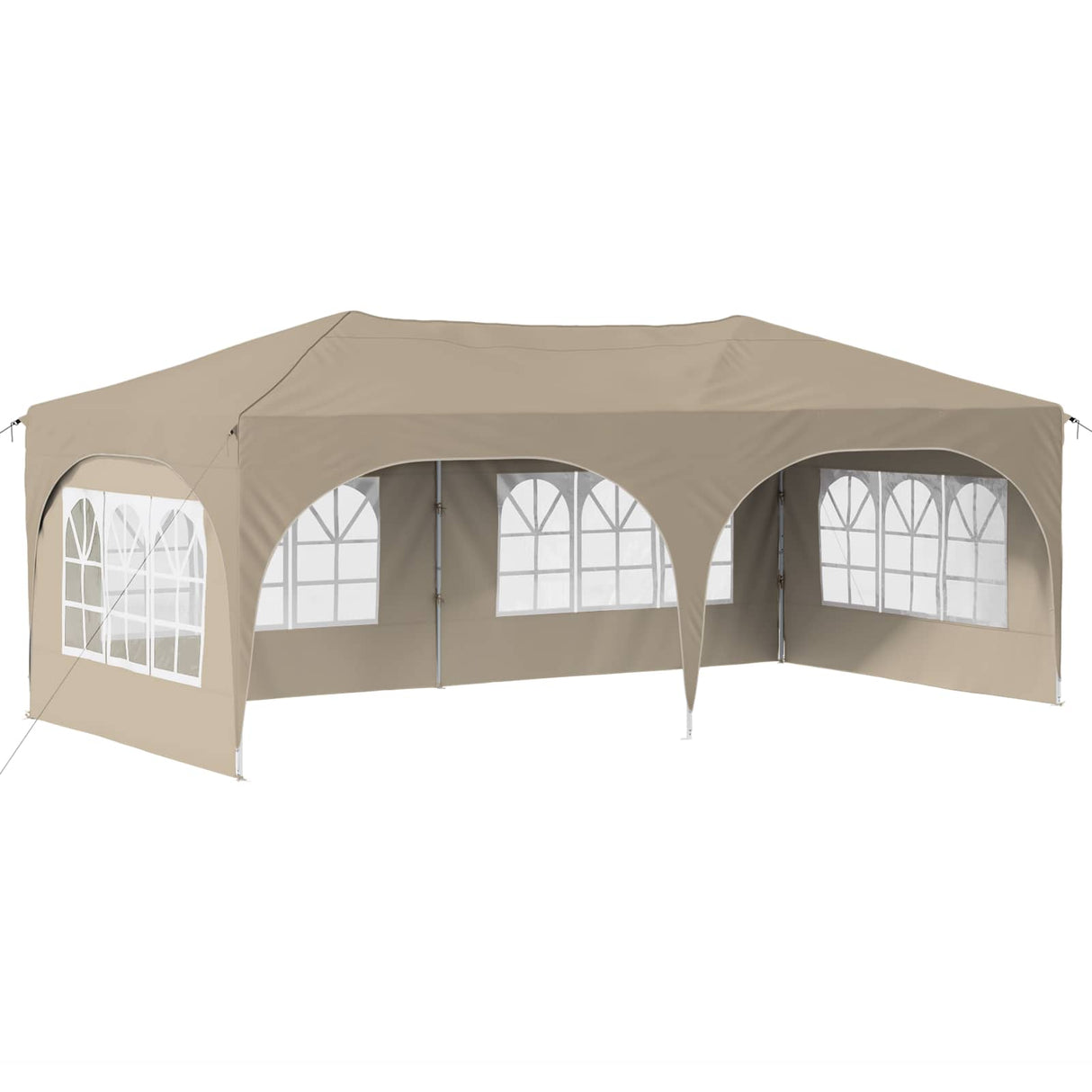 Pop-up Party Tent 575 x 288 x 245 cm Cream Oxford Fabric