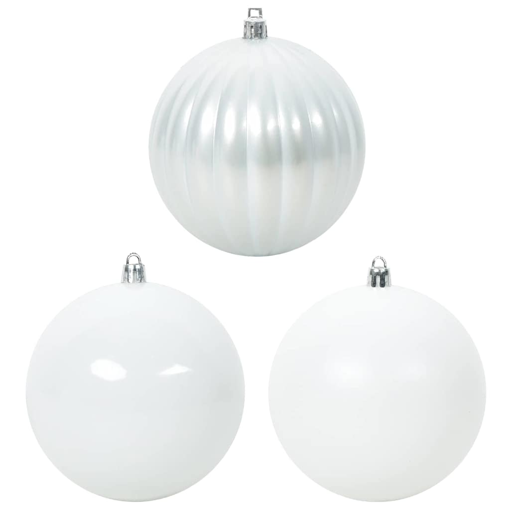 Christmas Bauble Set 3 pcs White XXL