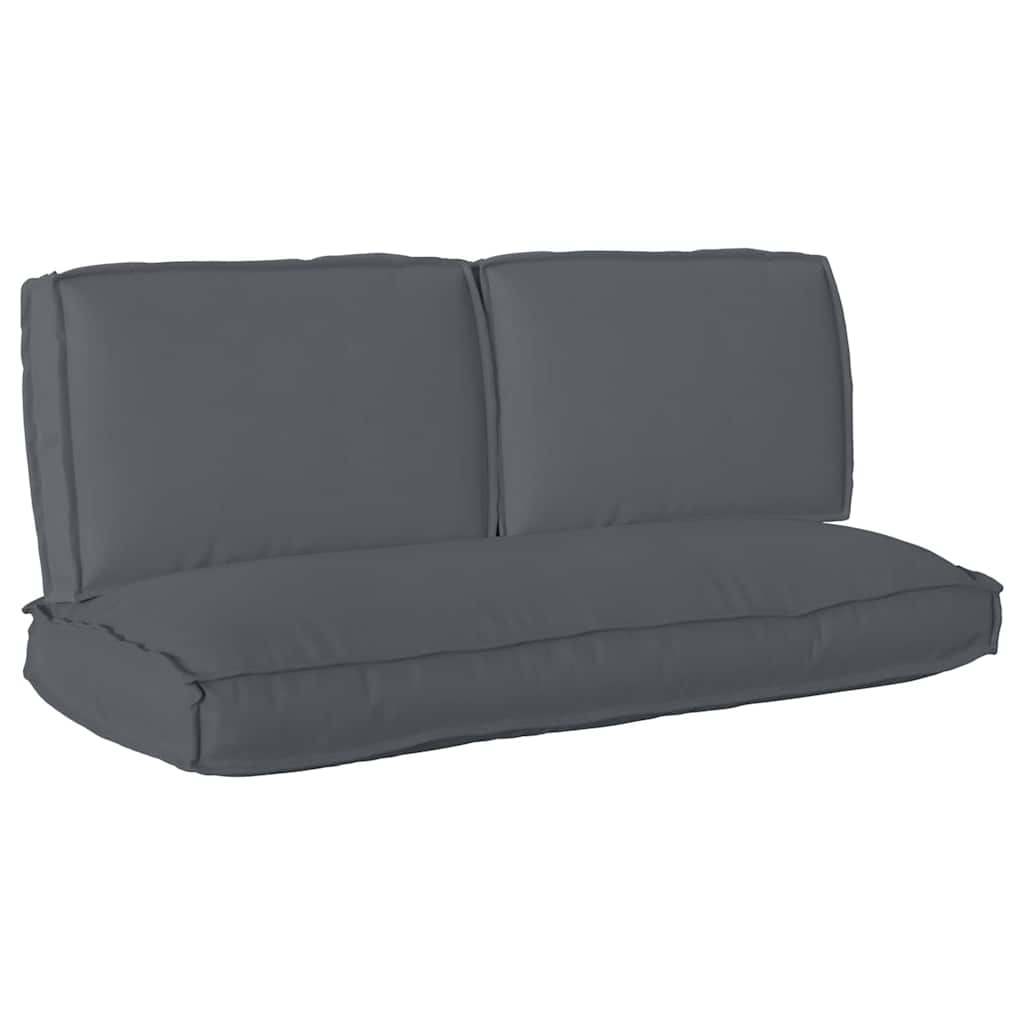 Cushion Set 3 pcs Anthracite Oxford Fabric