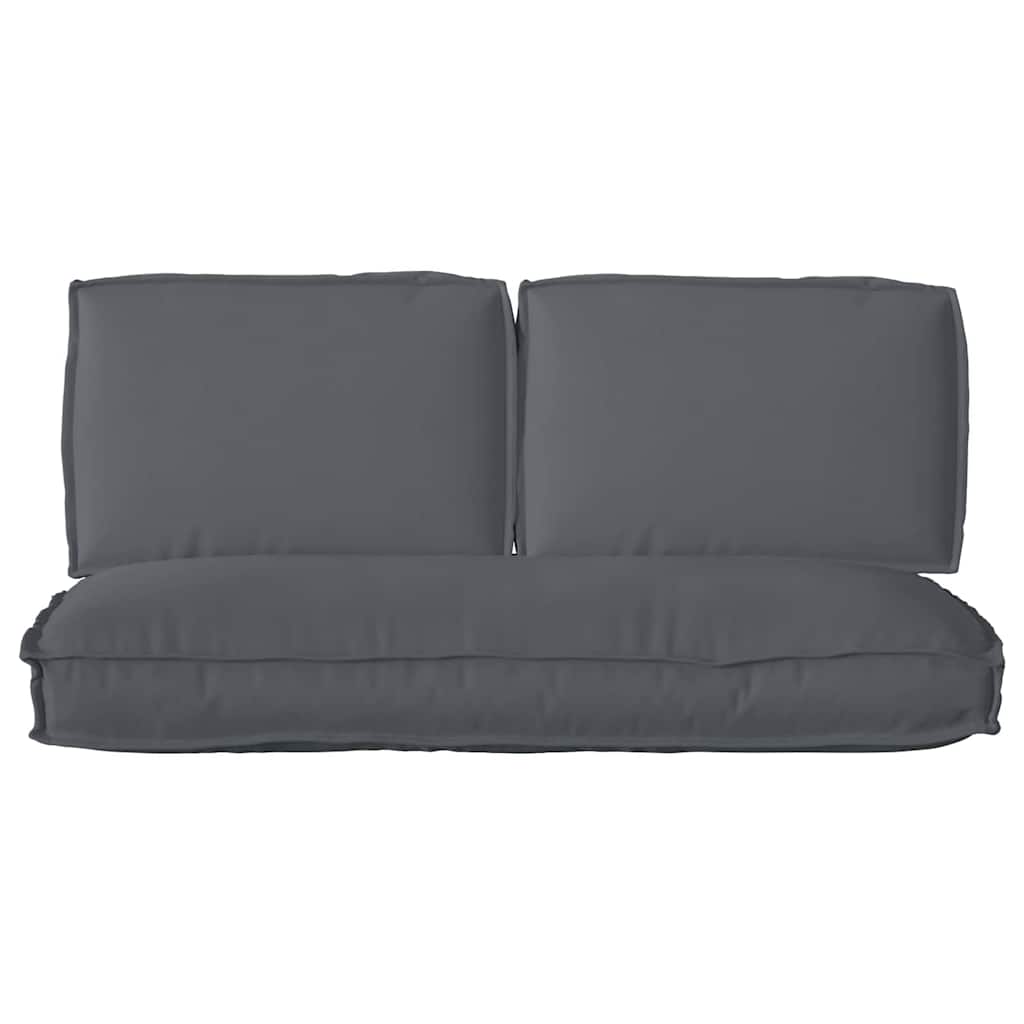 Cushion Set 3 pcs Anthracite Oxford Fabric