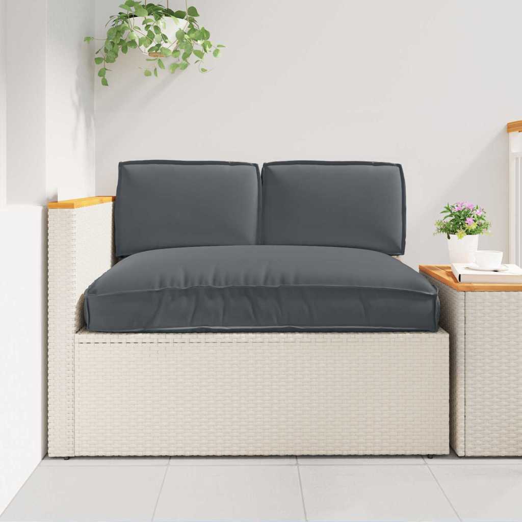 Cushion Set 3 pcs Anthracite Oxford Fabric