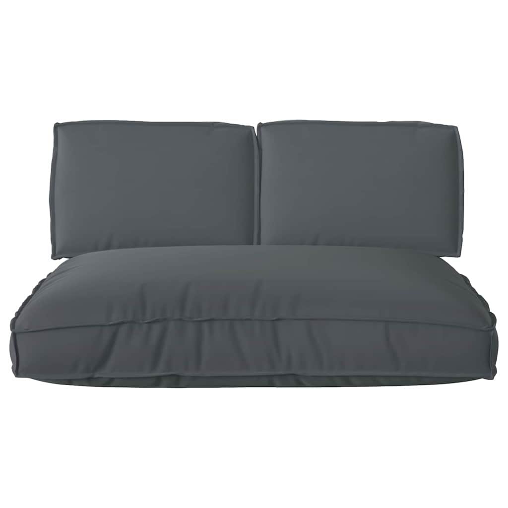 Cushion Set 3 pcs Anthracite Oxford Fabric