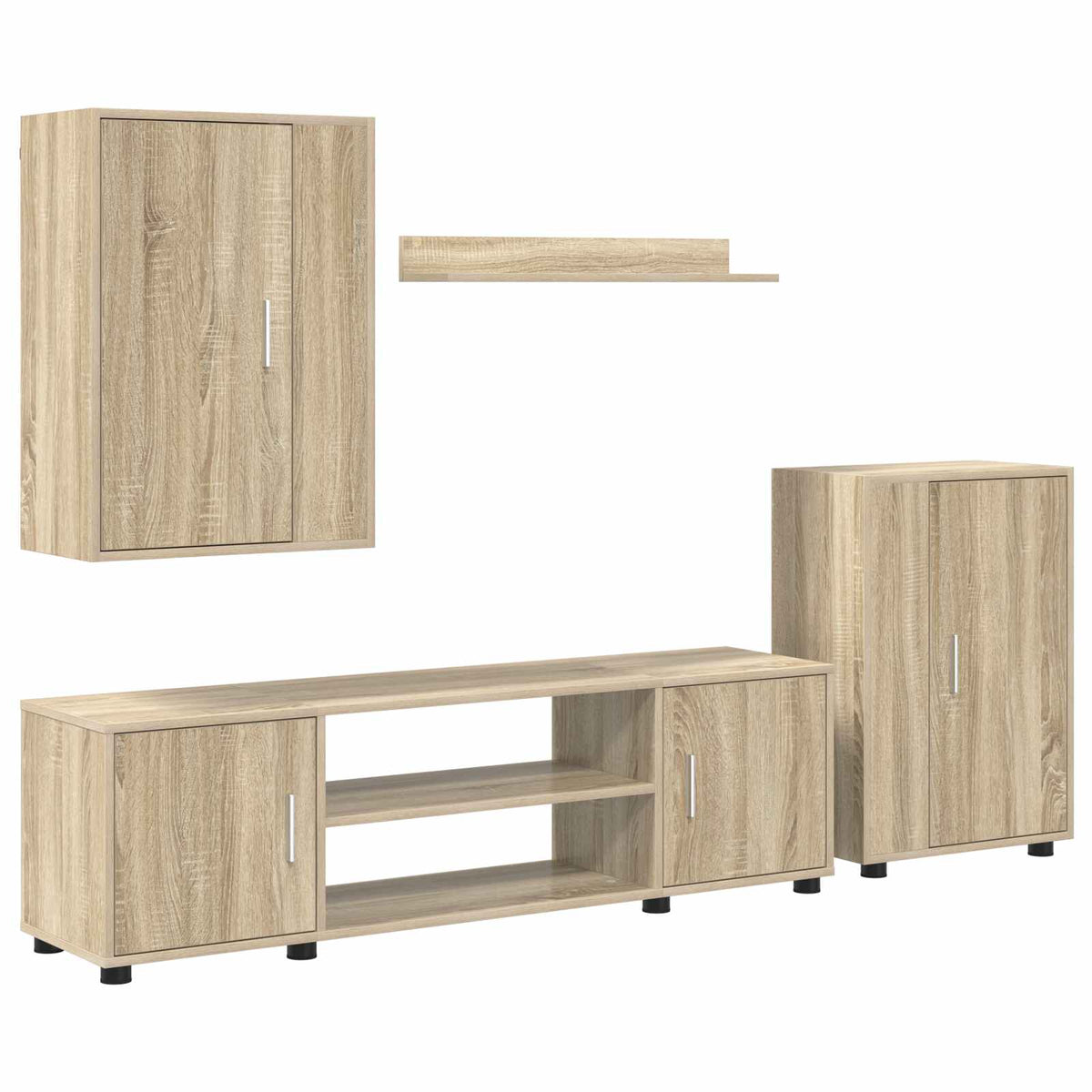 TV Cabinet Set Sonoma Oak Engineered wood