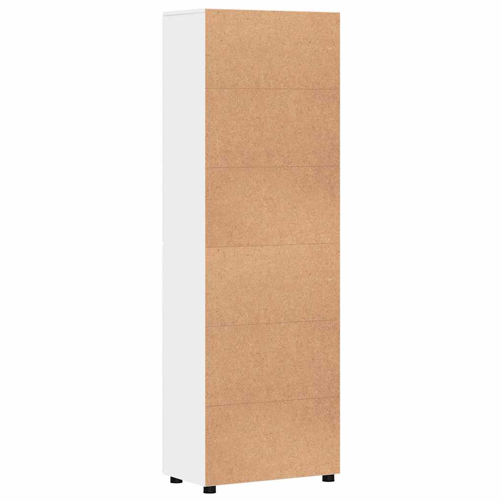 Highboard FLORIN 60 x 35 x 182 cm White Engineered Wood
