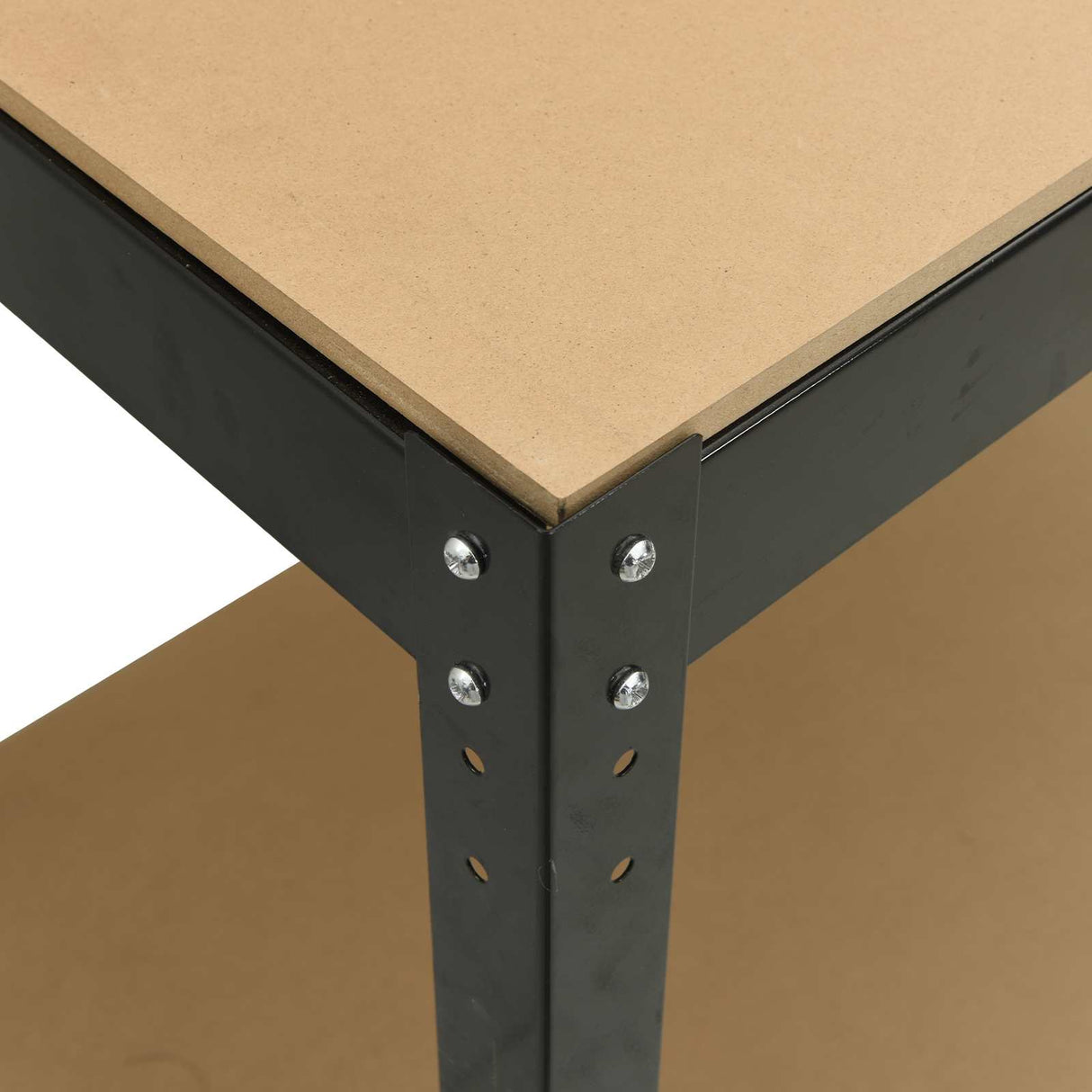 Workbench Black 81 x 41 x 91 cm Engineered Wood and Metal