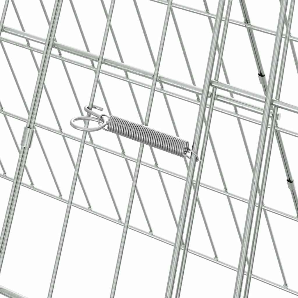 Rabbit Cage Silver 650 x 55 x 55 cm Galvanised Steel