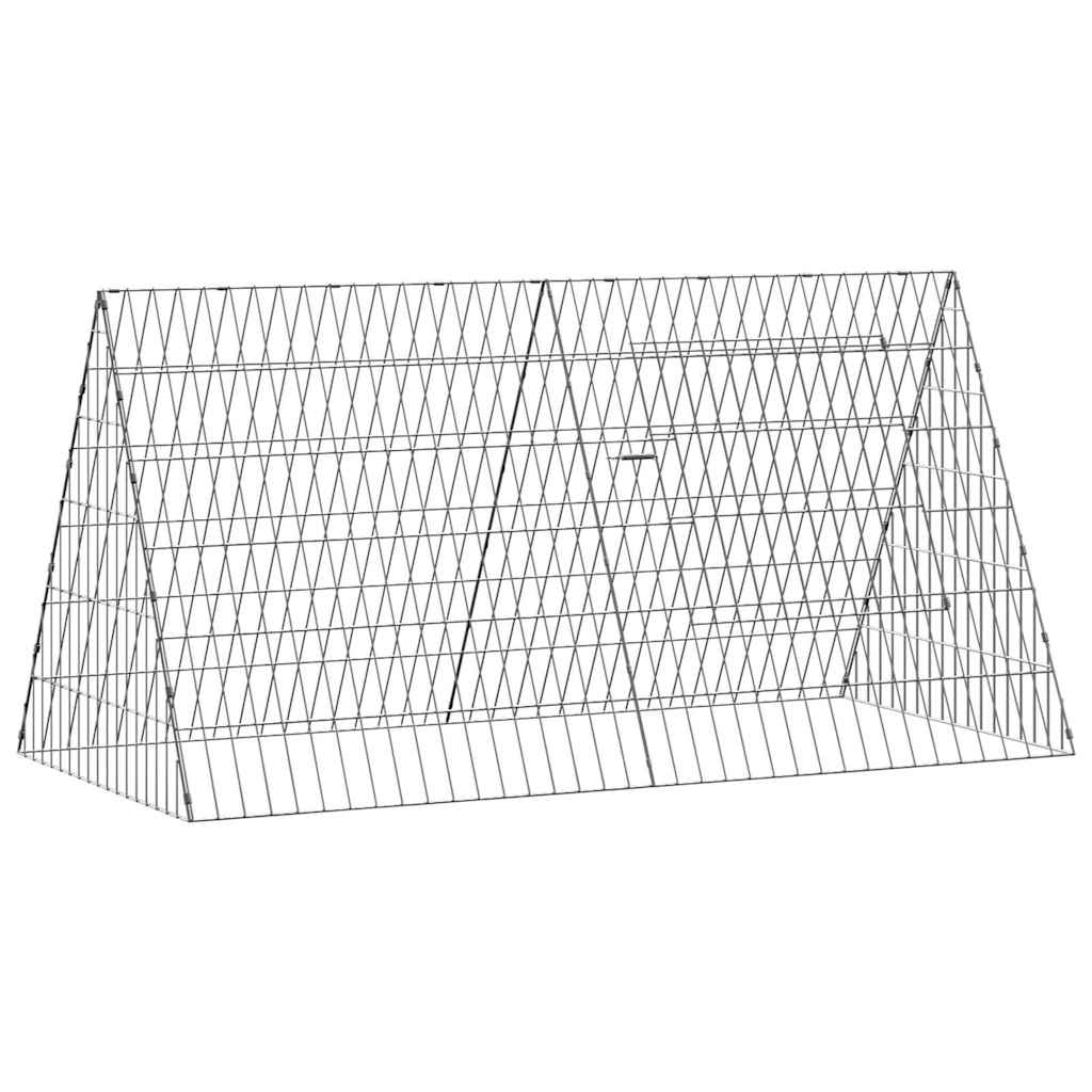Rabbit Cage Silver 110 x 55 x 55 cm Galvanised Steel
