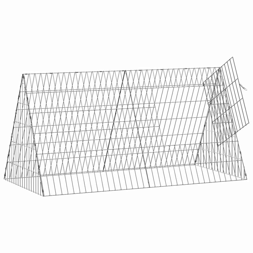 Rabbit Cage Silver 650 x 55 x 55 cm Galvanised Steel