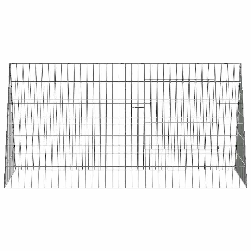 Rabbit Cage Silver 650 x 55 x 55 cm Galvanised Steel