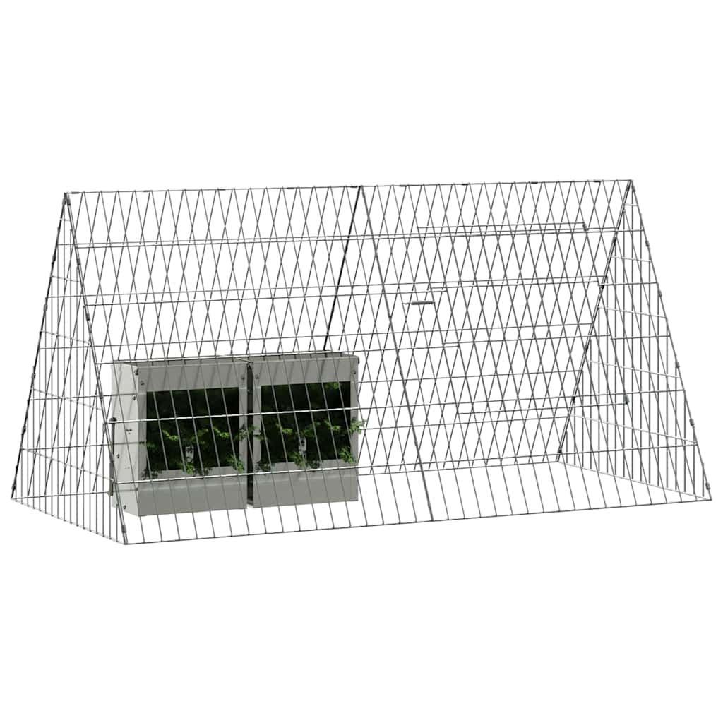 Rabbit Cage Silver 650 x 55 x 55 cm Galvanised Steel
