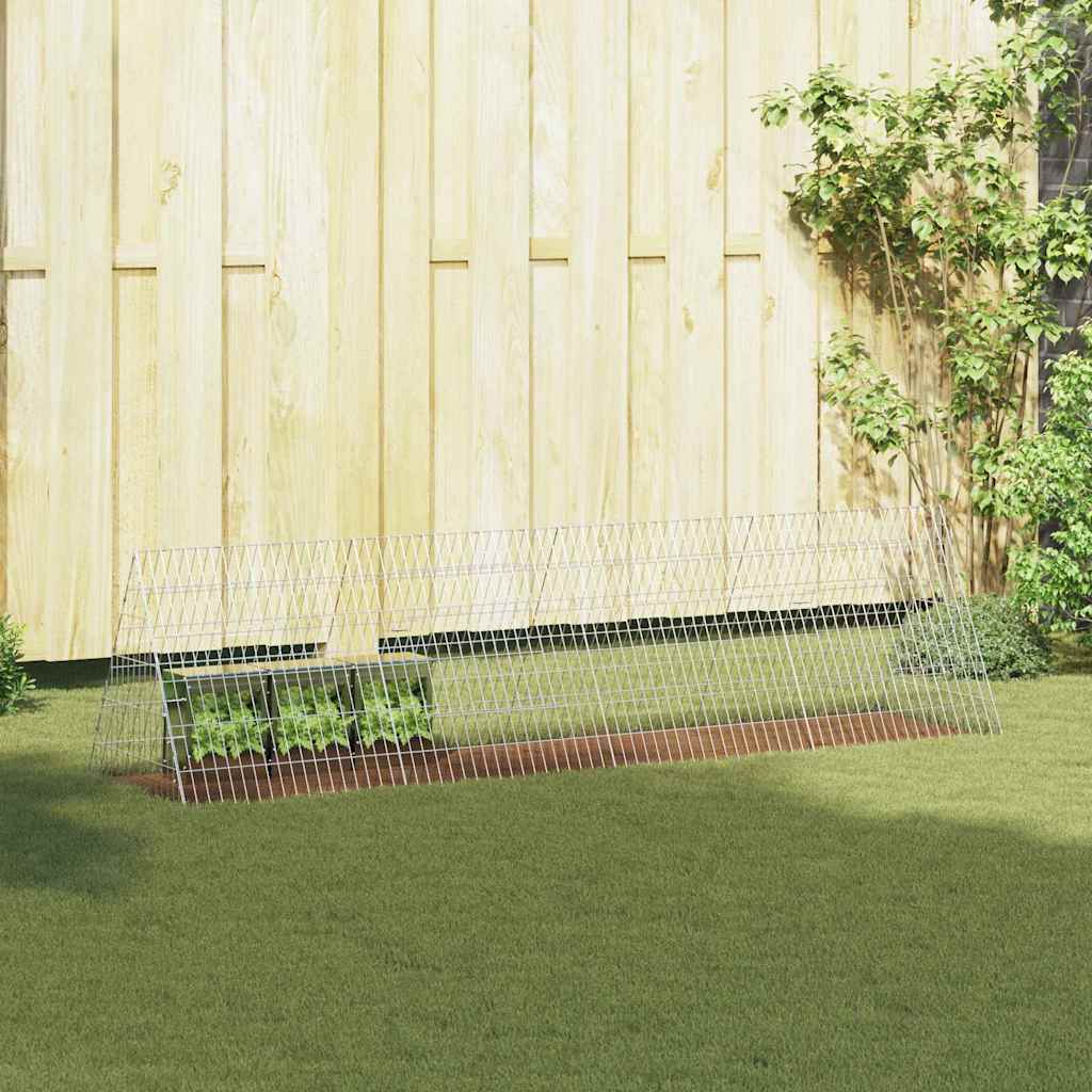 Rabbit Cage Silver 215 x 55 x 55 cm Galvanised Steel