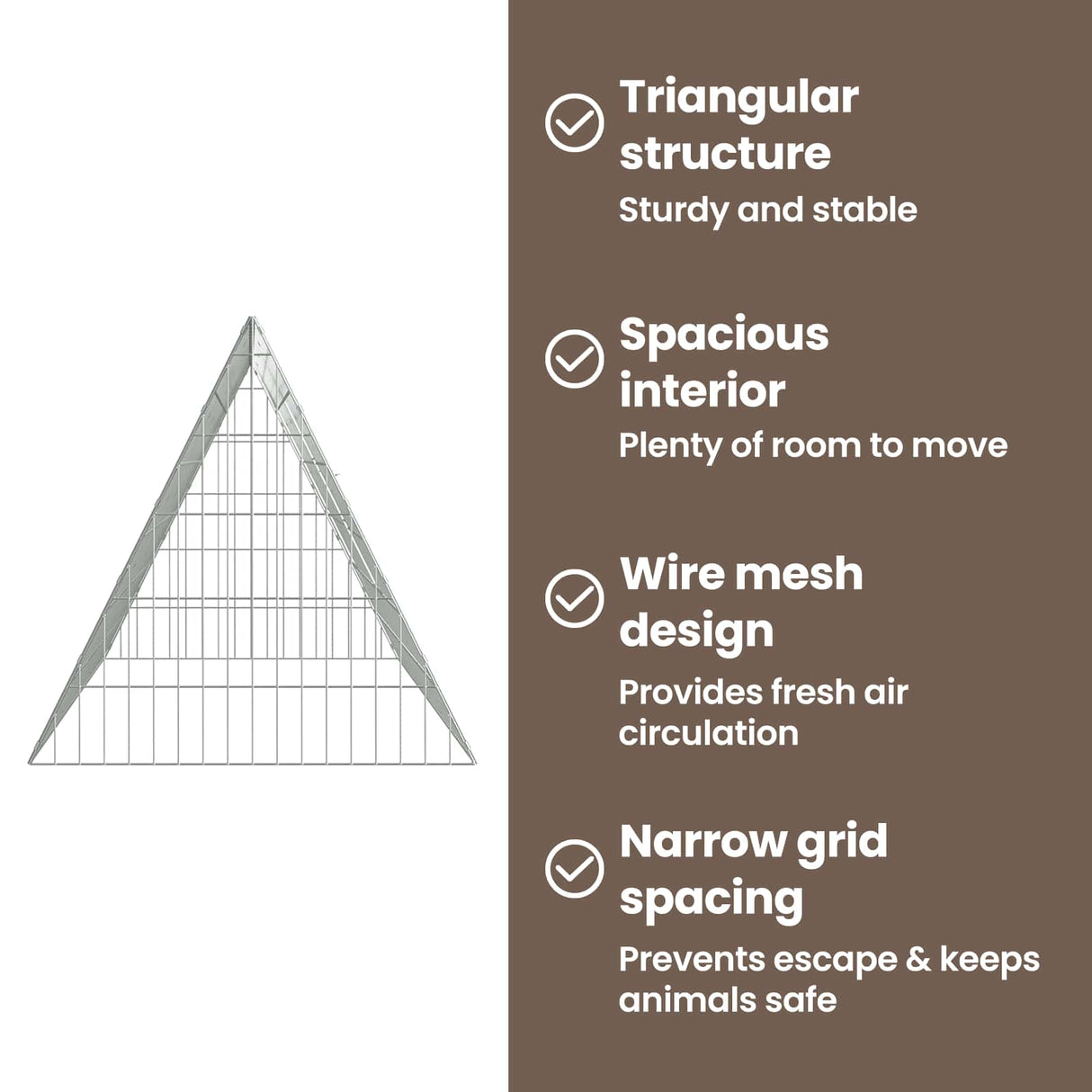 Rabbit Cage Silver 215 x 55 x 55 cm Galvanised Steel