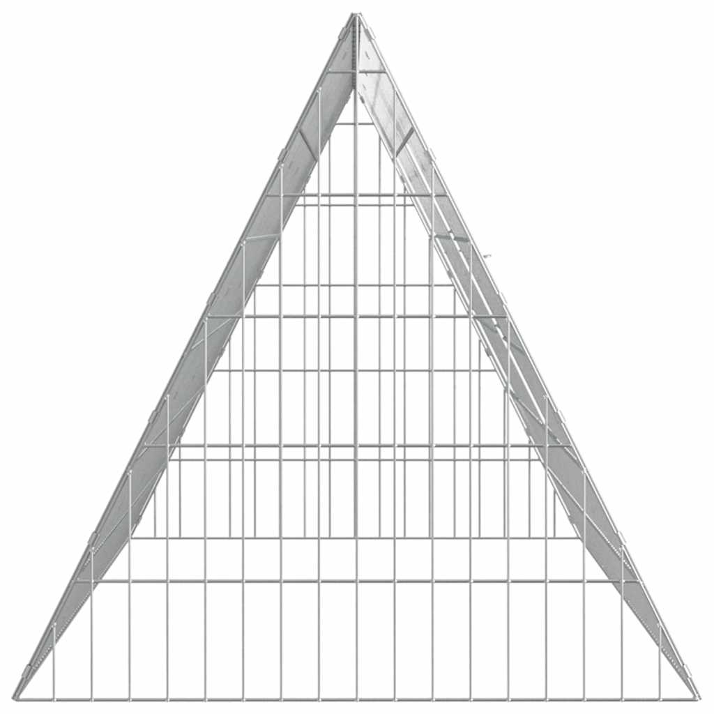 Rabbit Cage Silver 215 x 55 x 55 cm Galvanised Steel