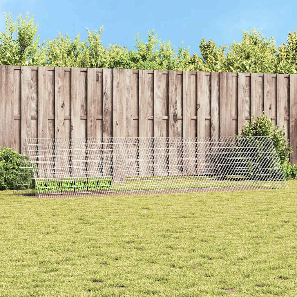 Rabbit Cage Silver 215 x 100 x 85 cm Galvanised Steel