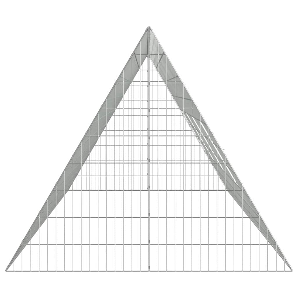 Rabbit Cage Silver 215 x 100 x 85 cm Galvanised Steel