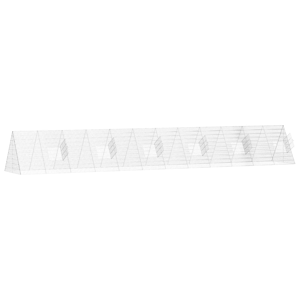 Rabbit Cage Silver 650 x 100 x 85 cm Galvanised Steel